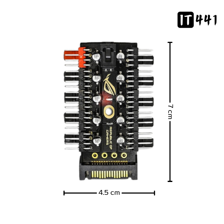 Fan Hub 10 Port PWM Splitter (4Pin) ราคา ถูกที่สุด ดีลบีเคเค แกลเลอรีภาพที่ 3