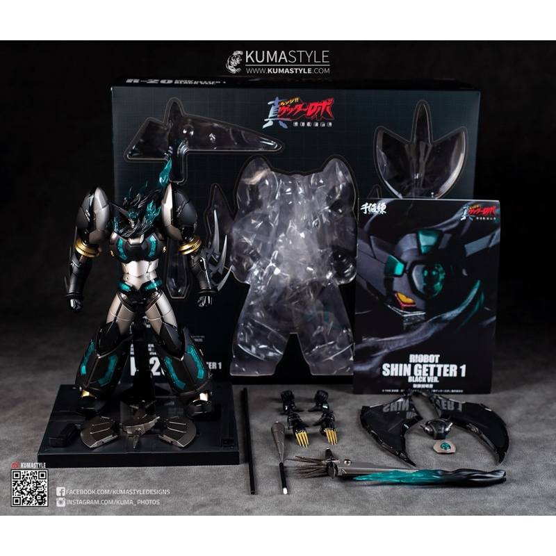 หุ่นเหล็ก *Limited 1,200 pcs Worldwide* RIOBOT - Shin Getter 1 Black Ver. by Sentinel