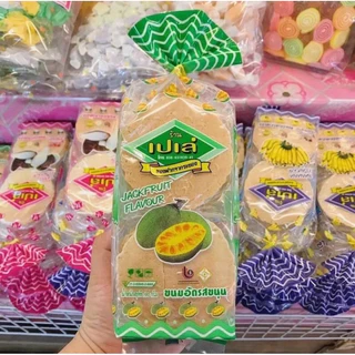เปเล่ ขนมอัด ขนมโบราณ ขนาด 150 กรัม มี 4 รสชาติ ขนุน ทุเรียน กล้วย เผือก อร่อยแนะนำ