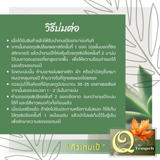 เทมเป้ถั่วลูกไก่ล้วน (200g-1kg) โปรตีนพืช ไฟเบอร์สูง บ่มง่าย เหมาะกับผู้ที่หลีกเลี่ยงทานถั่วเหลือง