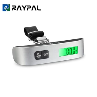 PAYPAL ที่ชั่งน้ำหนักกระเป๋าเดินทาง เครื่องชั่งพกพาแบบดิจิตอลขนาด 50 กก ปอนด์พร้อมจอ เครื่องชั่ง ที่ชั่งน้ำหนัก