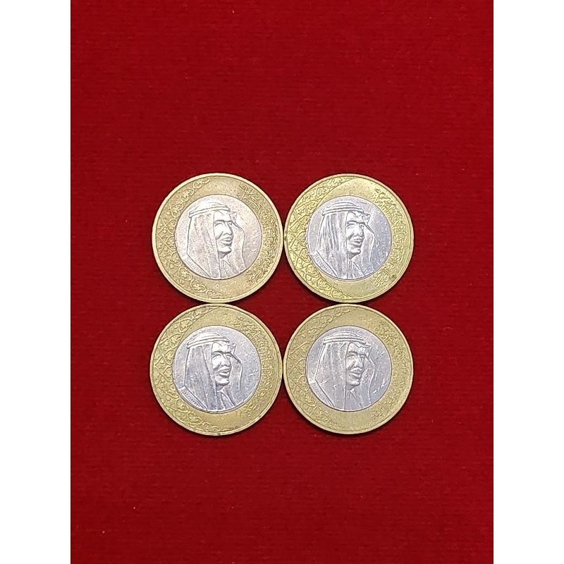 เหรียญ ซาอุดิอาระเบีย 1 Riyal - Salman​ คละค.ศ​ ผ่านการใช้รับประกันแท้💯