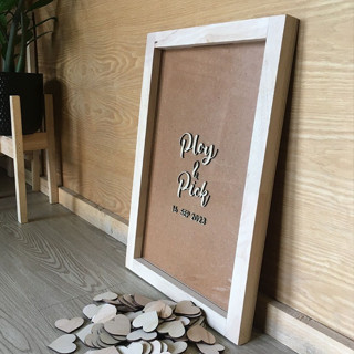 กรอบใส่หัวใจ การ์ดอวยพร งานแต่งงาน