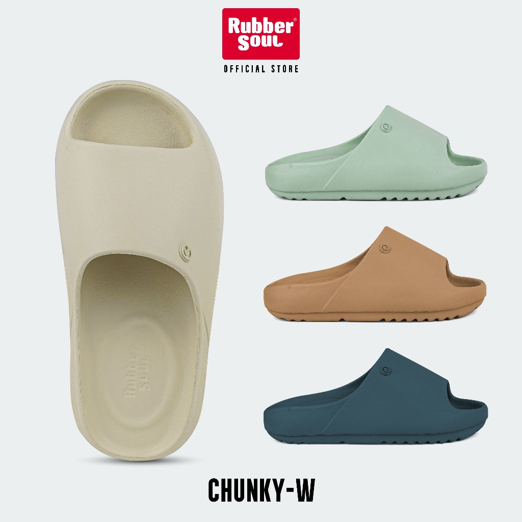 Rubber Soul รุ่น CHUNKY-W รองเท้าแตะแบบสวมรองเท้าหน้าฝน ของแท้ 100%