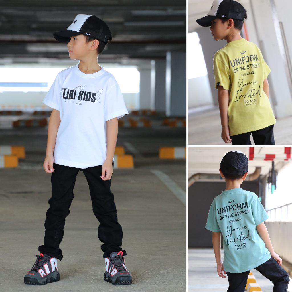 เสื้อยืดเด็ก LIKI KIDS X UNIFORM OF THE STREET เนื้อผ้าสุดนุ่ม การันตีความนิ่ม ใส่สบาย