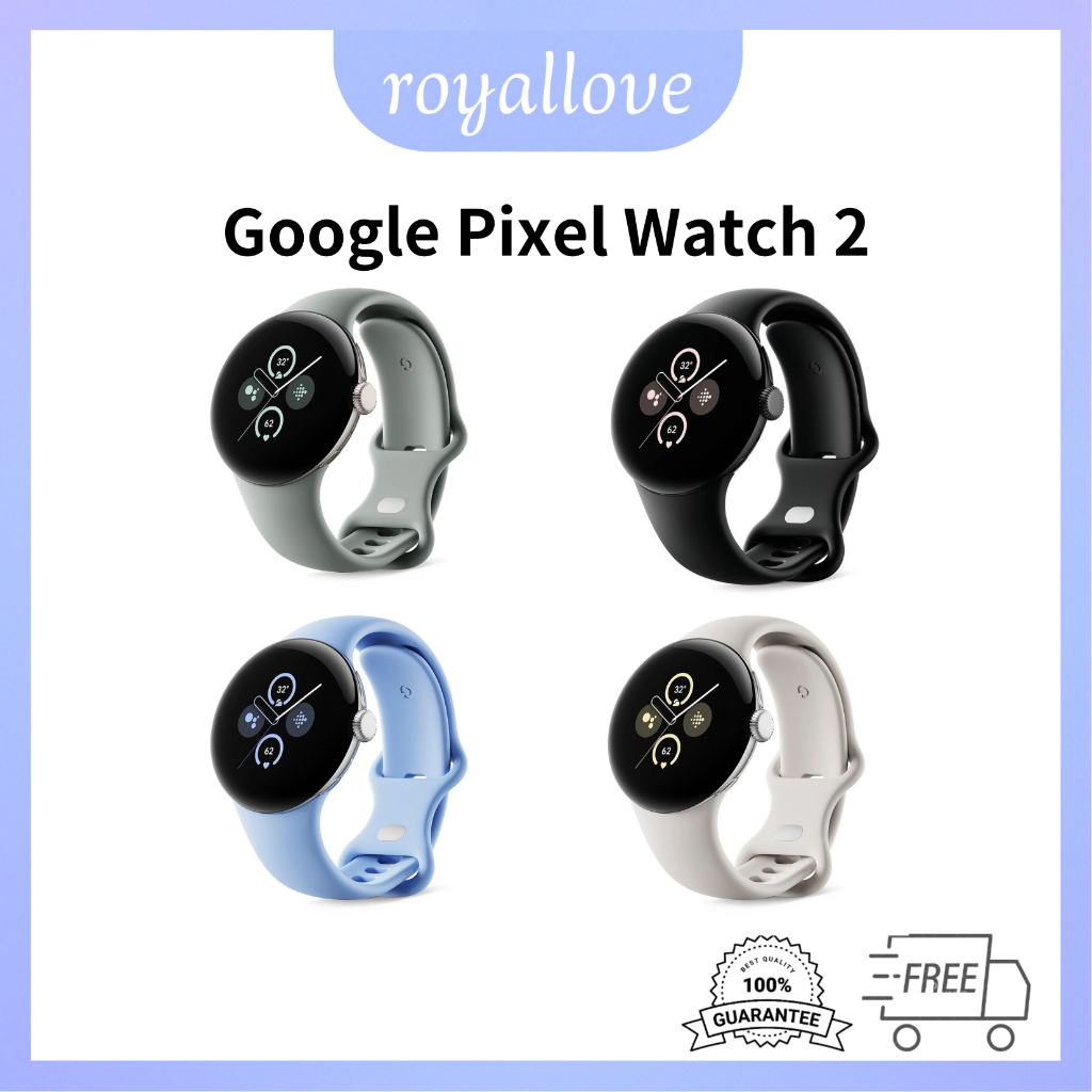 Original Google Pixel Watch 2/Pixel Watch นาฬิกาสมาร์ท WIFI &amp; 4G LTE Version Wireless GPS 32GB 2GB RAM eSIM Smart Watch