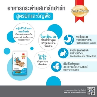 สมาร์ทฮาร์ท - อาหารกระต่าย ผักและธัญพืช 3 กก. | SmartHeart Rabbit Food - Veggies & Cereal (3 kg)