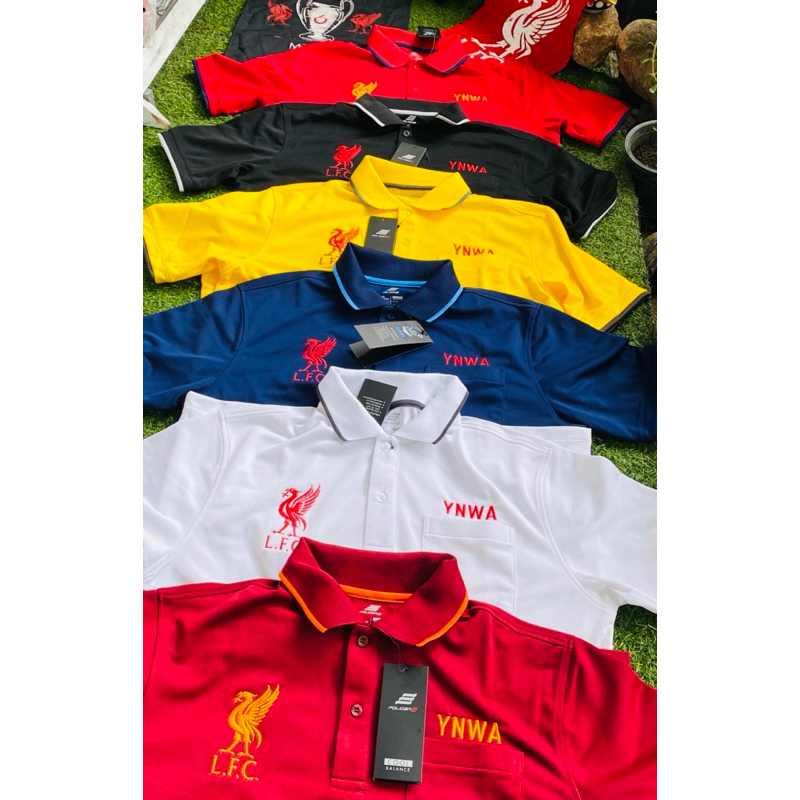 เสื้อโปโลกีฬา หงส์แดง ปักโลโก้ทีมฟุตบอล
