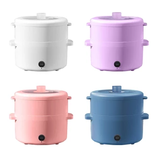 [พร้อมส่ง] หม้อไฟฟ้า2 ลิตร หม้ออเนกประสงค์ ต้ม นึ่ง อุ่นอาหาร เคลือบเซรามิค