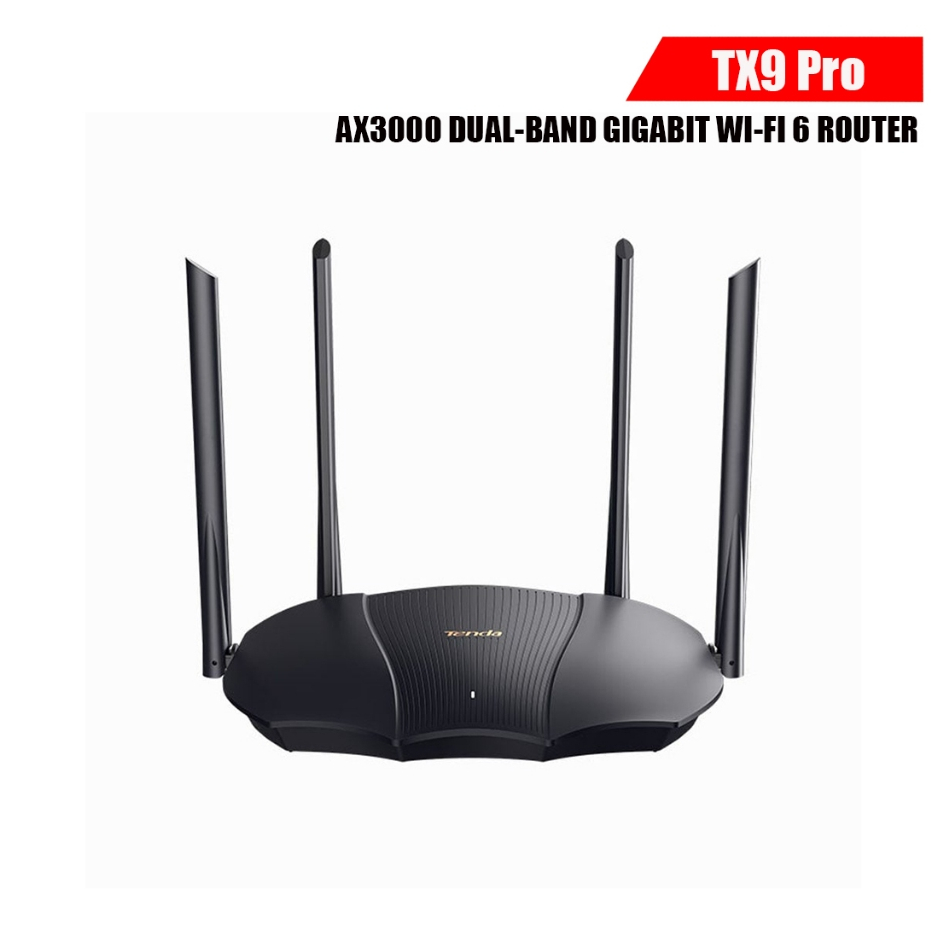 Tenda TX9 PRO AX3000 WiFi6 Wireless Router / Router Mode / AP Mode / รองรับเทคโนโลยี MU-MIMO