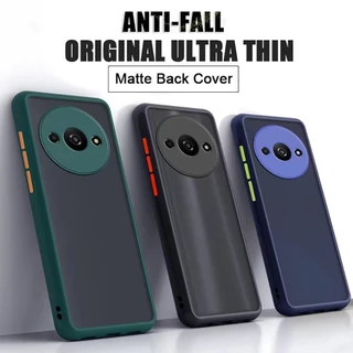 Case Redmi A3 เคสขอบสีหลังด้าน สำหรับ Xiaomi Redmi A3 เคสกันกระแทก เคสขอบสี