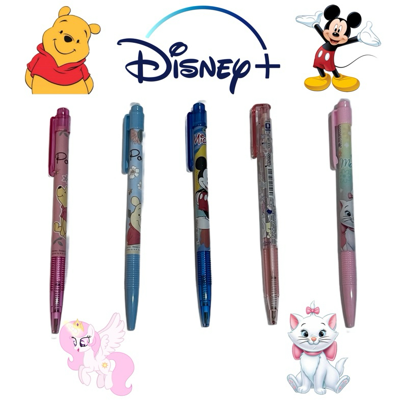 ปากกาสีน้ำเงิน 0.5 mm. ลายตัวการ์ตูน Disney, Lamoon ของลิขสิทธิ์แท้ 100%
