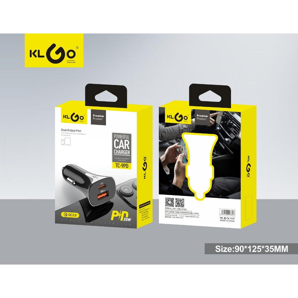 ที่ชาร์จแบตใช้ในรถ TC-9PD 2in1 PD25W+QC3.0 USB และ Type-C Powerfu Car Charger