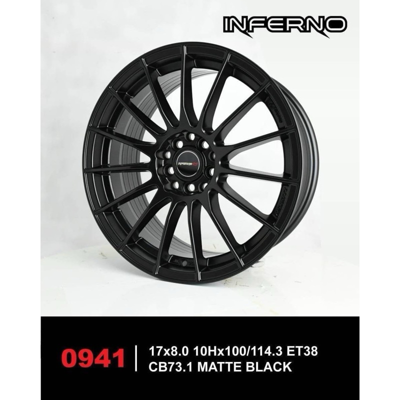 ล้อแม็กขอบ17 5x100 / 5x114.3 INFERNO