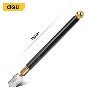 Deli มีดตัดกระจก 8-15mm มิล. ที่ตัดกระจก ปากกาตัดกระจก ตัดกระจกหนา แบบใช้น้ำมัน Glass Knife