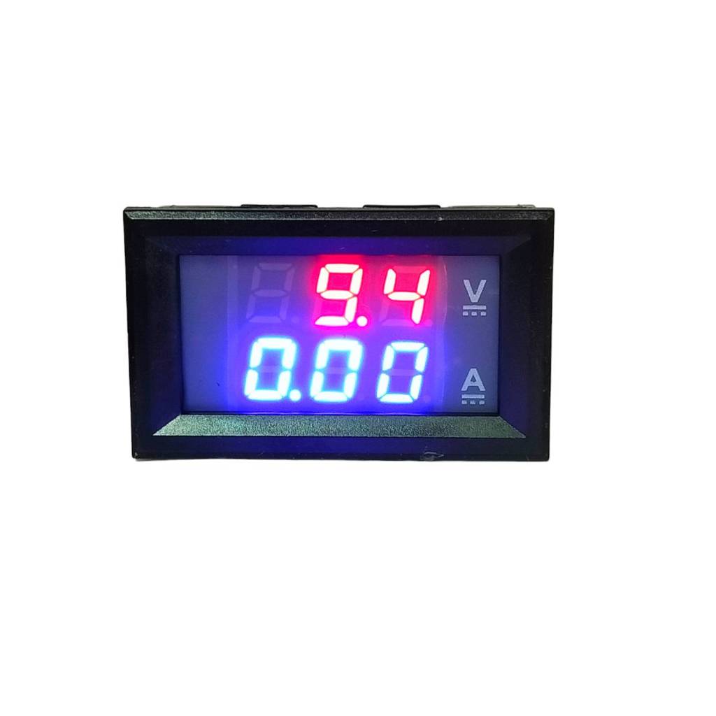 ดิจิตอล โวลต์แอมป์ มิเตอร์ เครื่องวัดโวลต์แอมป์มิเตอร์ DC 0-100V 10A ราคา ถูกที่สุด ดีลบีเคเค แกลเลอรีภาพที่ 2