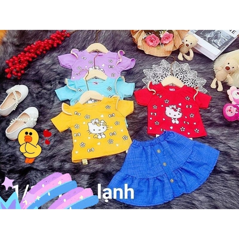 ชุดเสื้อกระโปรง kitty น้องน้อย