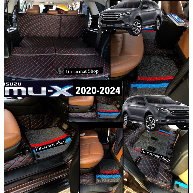 (ฟรี!!หมอนรองคอ+สายเบลท์+ผ้าเช็ดรถ)All New MU-Xพรม6Dปี2021-2025กับพรมเกรดพรีเมี่ยม หนังตงคัดเกรดส่งตรงกับโรงงาน