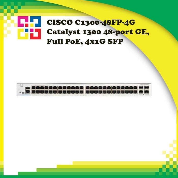 CISCO C1300-48FP-4G Catalyst 1300 48-port GE, Full PoE, 4x1G SFP