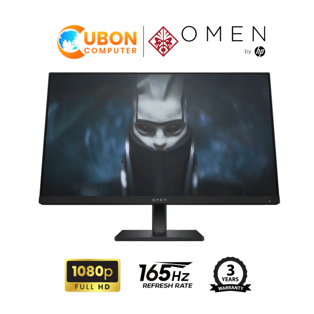 จอมอนิเตอร์ HP OMEN 24 (780F0AA#AKL ) 23.8-inch Gaming Monitor/ FHD (1920X1080) IPS / 165Hz ประกันศู