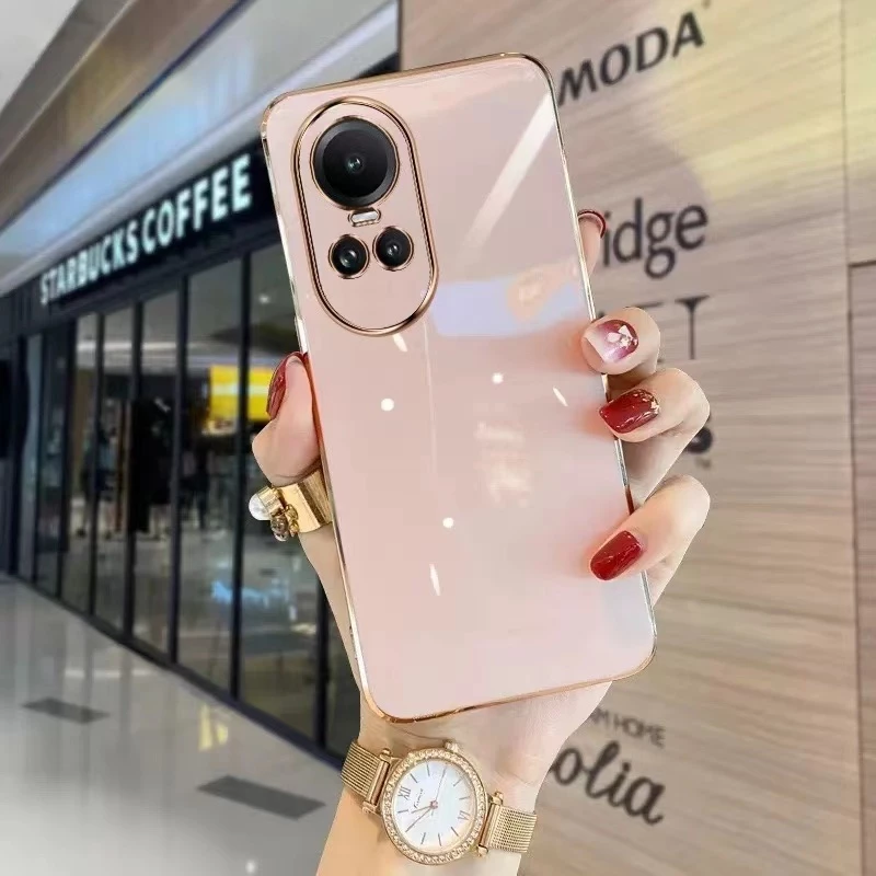 เคส TPU ขอบตรง สำหรับรุ่น Oppo Reno 10 Pro Plusกันกระแทก Forออปโป้ Reno 10