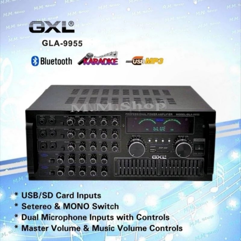 GXL เพาเวอร์แอมป์ ขยายเสียง  รุ่น GLA-9955
