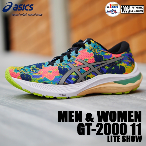 Asics รุ่น GT-2000 11 Lite-Show 1011B627-300 สี Lime zest/ lite-show ของเเท้ 100%