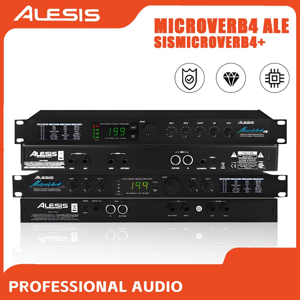 Alesis MicroVerb4 Vocal Effect Modifier ALesis Microverb4+ More than 100 sound effects to choose from Professional KTV s