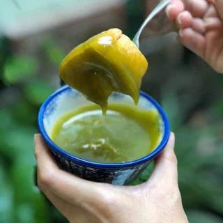สังขยาไข่ใบเตย สูตรไร้แป้ง (Pandan Custard)