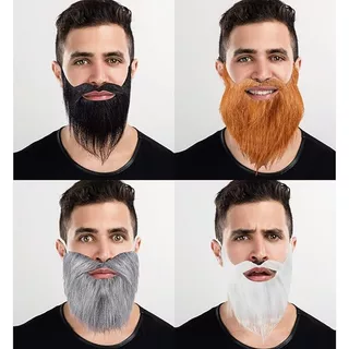 หนวดเคราแฟนซี เครายาว เคราปลอม หนวดปลอม สำหรับ การแสดง ปาร์ตี้ คอสเพลย์ Fancy Fake Mustache Beard พร้อมส่งจากไทย