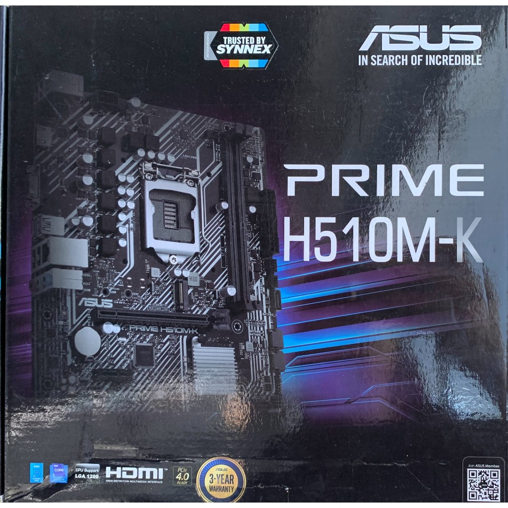 MAINBOARD (เมนบอร์ด) 1200 ASUS PRIME H510M-K มือสอง ประกันไทย