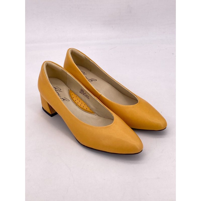 [PRE-ORDER] Bloc B. SARAH - 2 inches block heels with gold plate