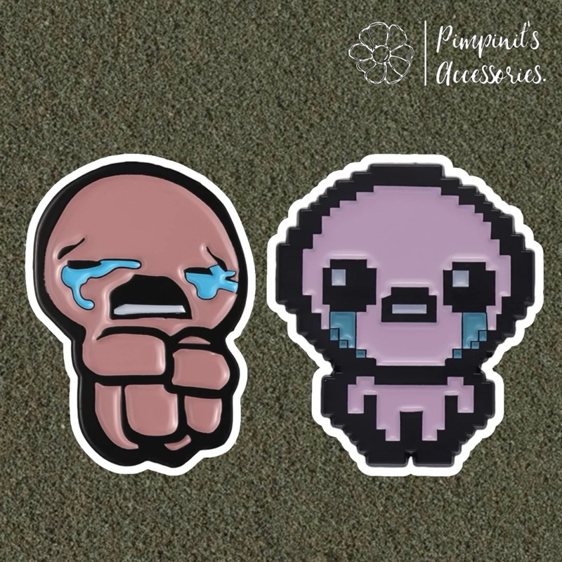 ✿ ร้านในไทยพร้อมส่ง : เข็มกลัดเซ็ทตัวละครจากเกมส์ | The Binding of Isaac Video Game Enamel Brooch Pi