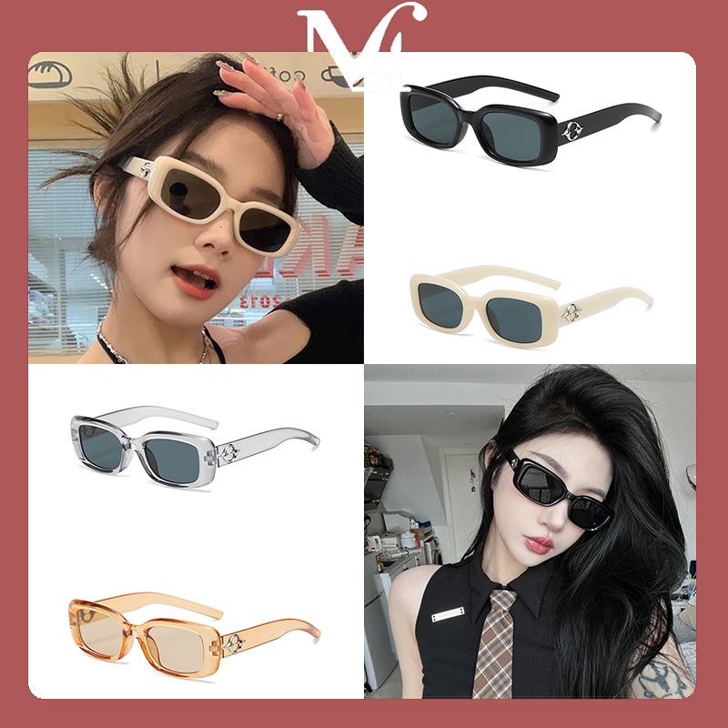 MOYENNE แว่นกันแดดแฟชั่น กรอบสี่เหลี่ยมดีไซน์แฟชั่น เทรนด์สไตล์เกาหลี มีหลายสีให้เลือก