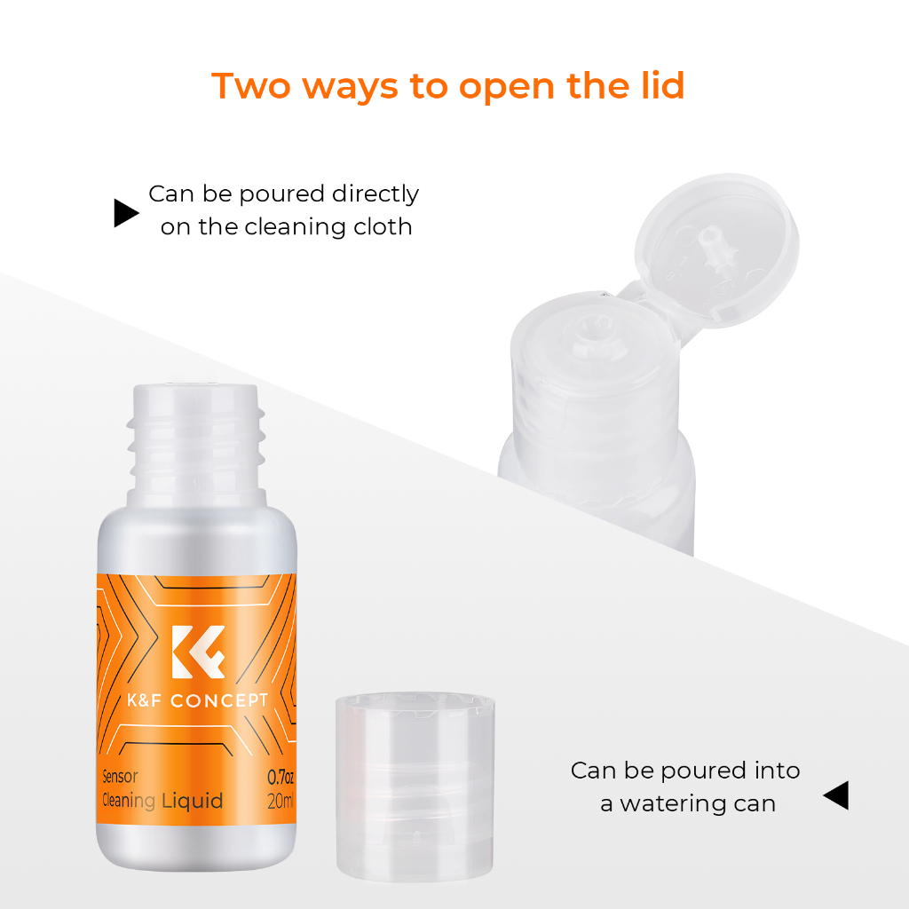 K&F ชุดทำความสะอาดเซ็นเซอร์กล้อง SENSOR Cleaning Set K&F Concept พร้อมน้ำยา SENSOR LIQUID
