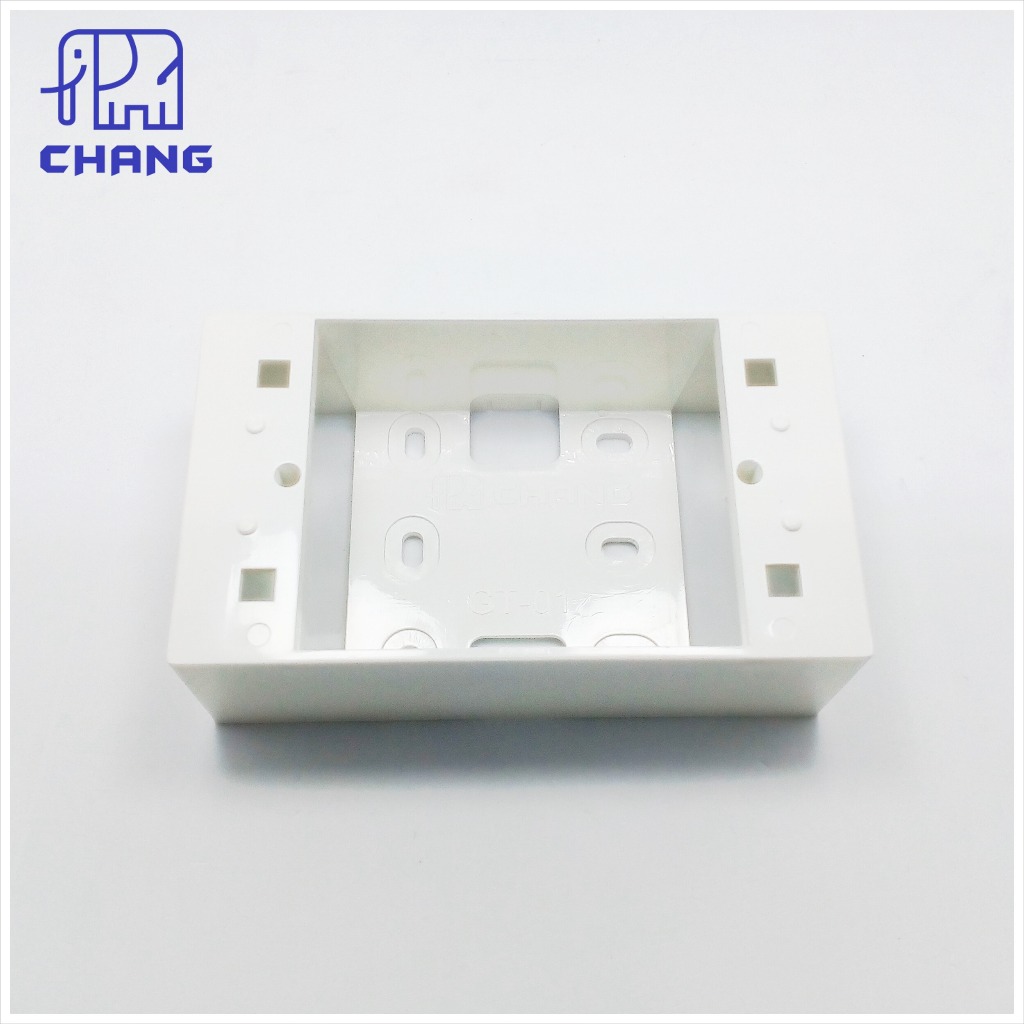 CHANG : GT-01w บ็อกซ์ลอย 2"x4" สีขาวครีม