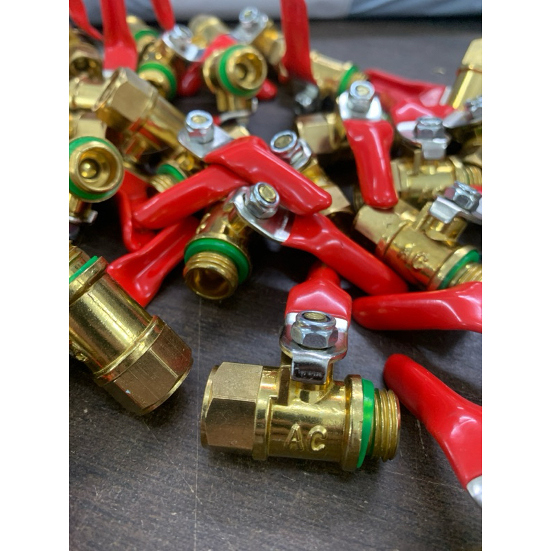 บอลวาล์วทองเหลือง 1/4” ก๊อกพ่นยา ผู้-เมีย ทองเหลือง เกรดเอ - รูปที่ 7