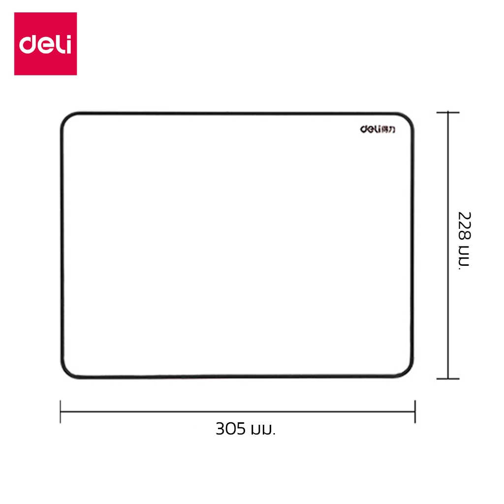 Deli กระดานไวท์บอร์ดตั้งโต๊ะ กระดานแม่เหล็ก ไวท์บอร์ดมินิ แนวตั้งแนวนอน เขียนได้1ด้าน Hanging Board - รูปที่ 5