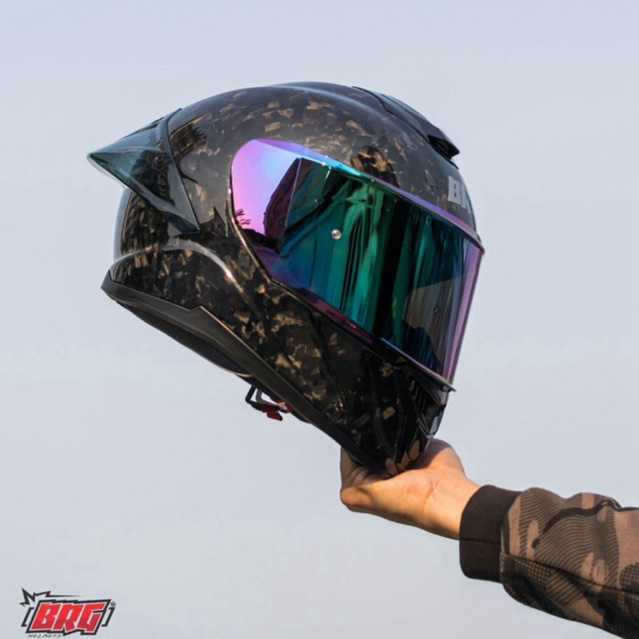 BRG Helmets รุ่น BR-24 Carbon ปี2024 สปอยเลอร์ยาว หมวกกันน็อคCarbon