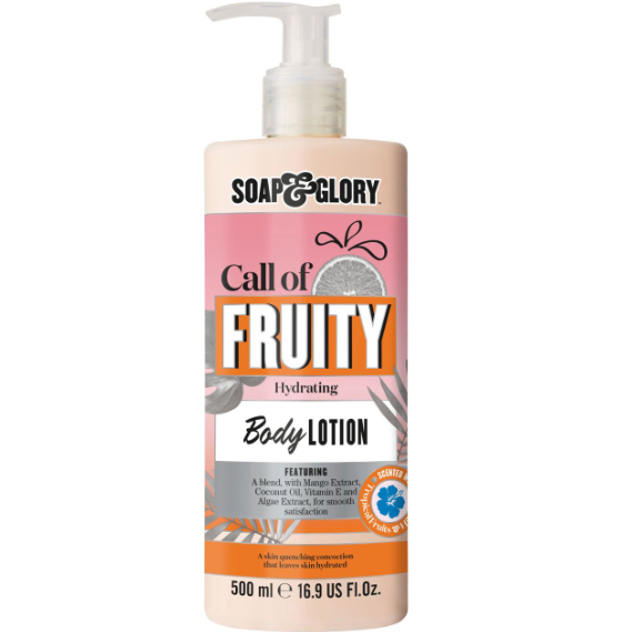 Soap & Glory call of fruity body lotion 500ml โซพ แอนด์ กลอรี่ คอล ออฟ ฟรุ๊ตตี้ บอดี้ โลชั่น EXP 12/2024