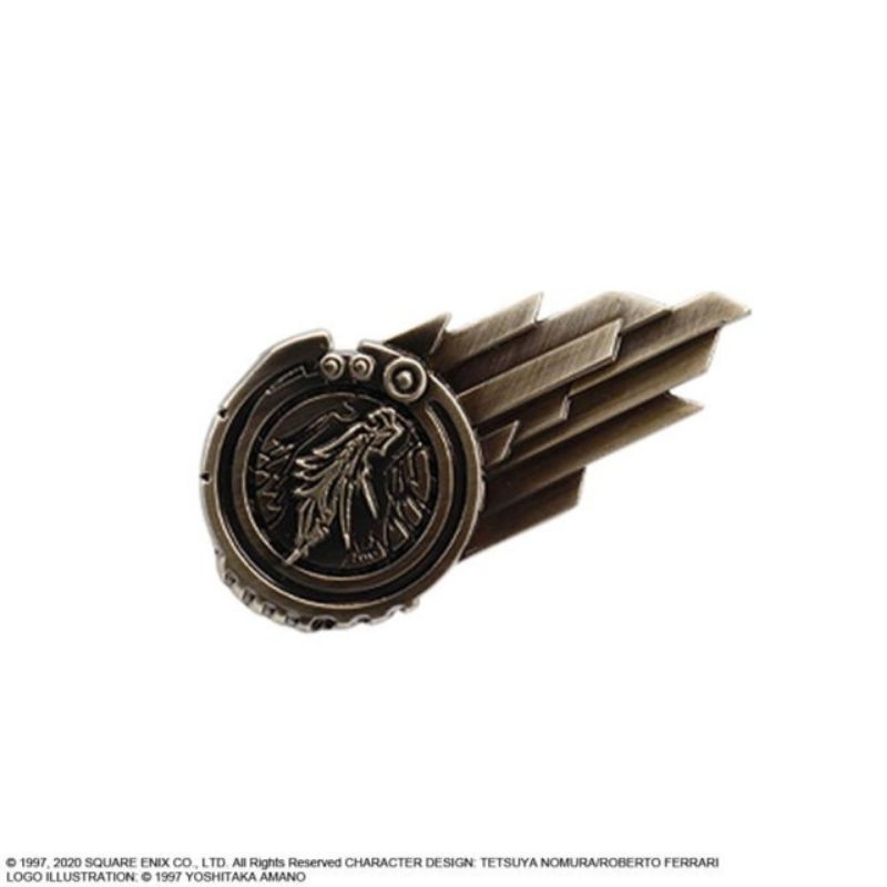 เท่ห์มาก 👊 FF7 Final Fantasy VII Remake Release Commemorative Lottery D Award Pin 👊 พินเท่ห์ๆ จาก ไฟ