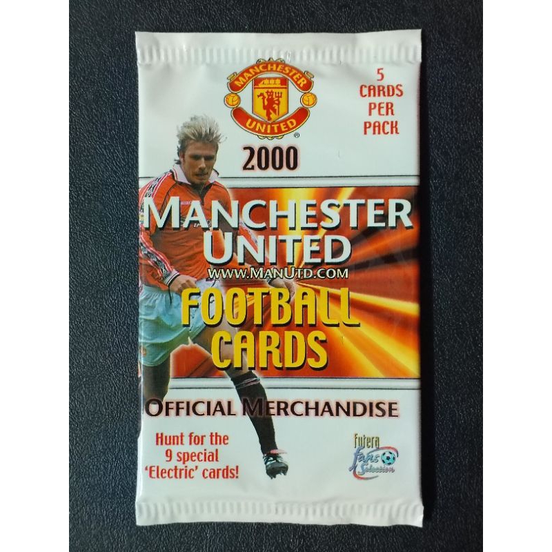 (Sealed Pack) ซองสุ่มการ์ดฟุตบอล 2000 FUTERA FANS SELECTION MANCHESTER UNITED FOOTBALL CARDS