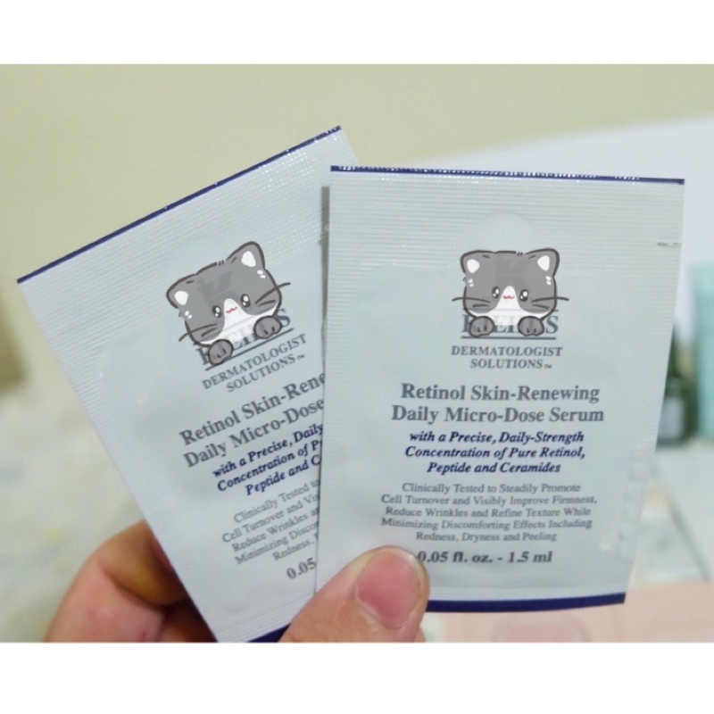ฉลากไทย ของแท้ Kiehl 1.5ml เรตินอล0.1% ลดเลือนริ้วรอย ยกกระชับ ดูอ่อนเยาว์ ภายใน 2 สัปดาห์