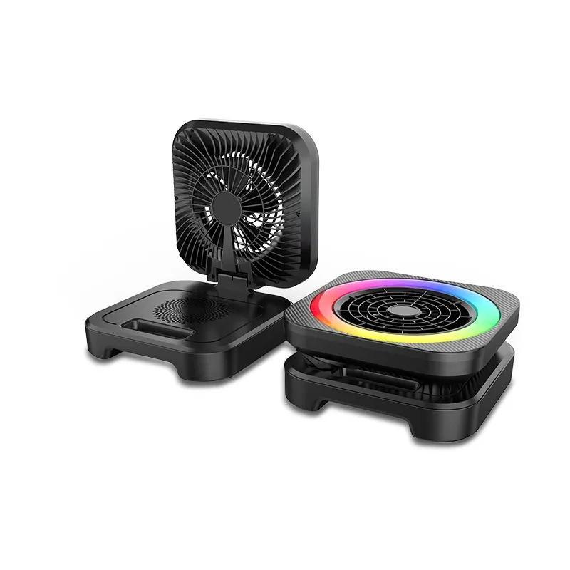 ใหม่ ลำโพงบลูทูธพัดลม 2in1 รุ่น ZQS-1456 เสียงดี เบสแน่นมาก สนุกไปกับเสียงเพลง มีไฟLEDปรับได้หลายสี