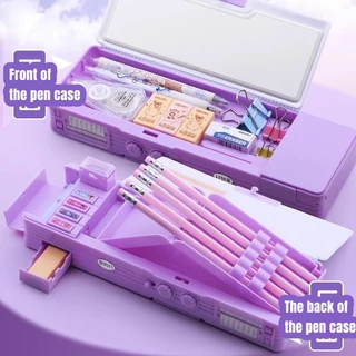 พร้อมส่งในไทย กล่องดินสอนักเรียน เปิดได้2ด้าน กล่องใส่ปากกาลายน่ารัก รหัส 21 เปิดกล่องได้ ของฝากวันเด็ก
