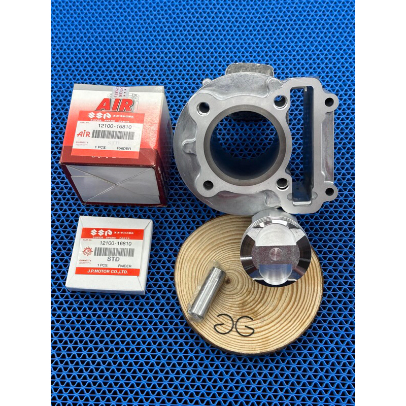 เสื้อmioลูก57มิลสำหรับใส่ชักเดิมพร้อมปาดหลบวาล์วลูกสูบสลัก15มิลปลอกนอกโต61.4มิลใส่แคร้งเดิมได้เลย