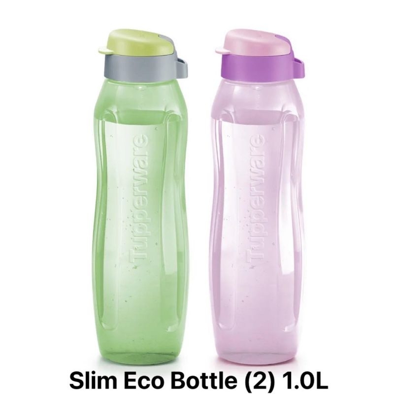 ขวดน้ำสีพาสเทล​ Tupperware​ Slim Eco Bottle ขนาด​ 1L