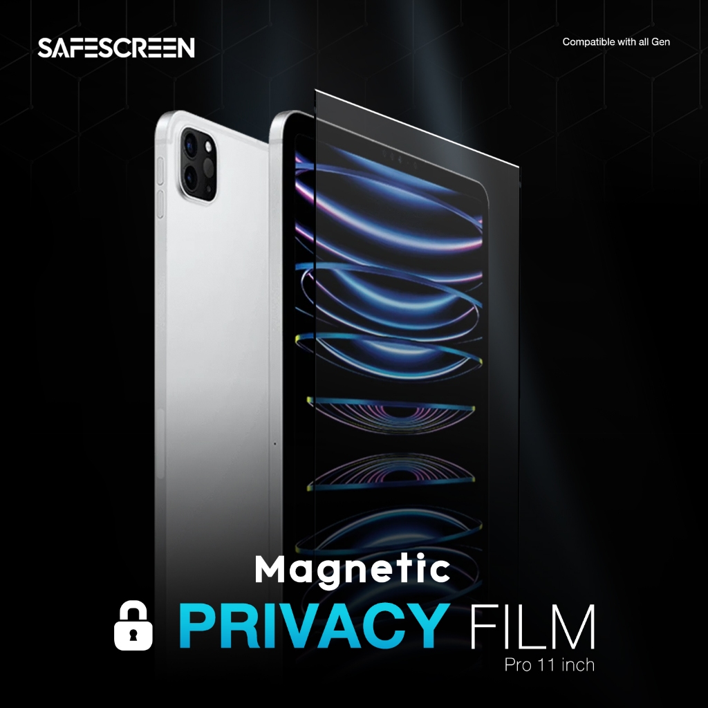 ฟิล์มกันเสือก แบบแม่เหล็ก สำหรับ IPad Pro 11" (Magnetic Privacy Screen Easy Snap)