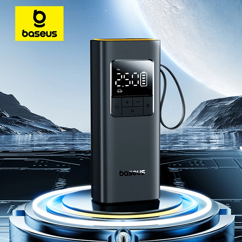 【2Years Warranty】Baseus Wireless Car Air Pump Portable Air Compressor for Car Motorcycles Bicycle Electric Tire Inflator