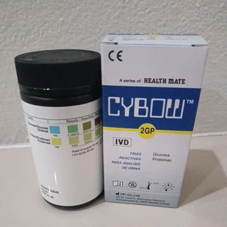 URINE STRIP 2GP ที่ตรวจ ชุดตรวจCYBOWแผ่นตรวจเบา.หวาน ตรวจโปรตีนในปัสสาวะ​ แถบตรวจน้ำตาล